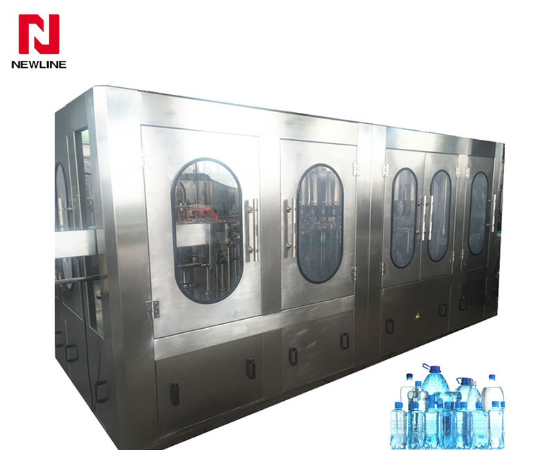 9000-10000bph Automatic Bottle Filling Machine 3 In 1 Water Filling Machine